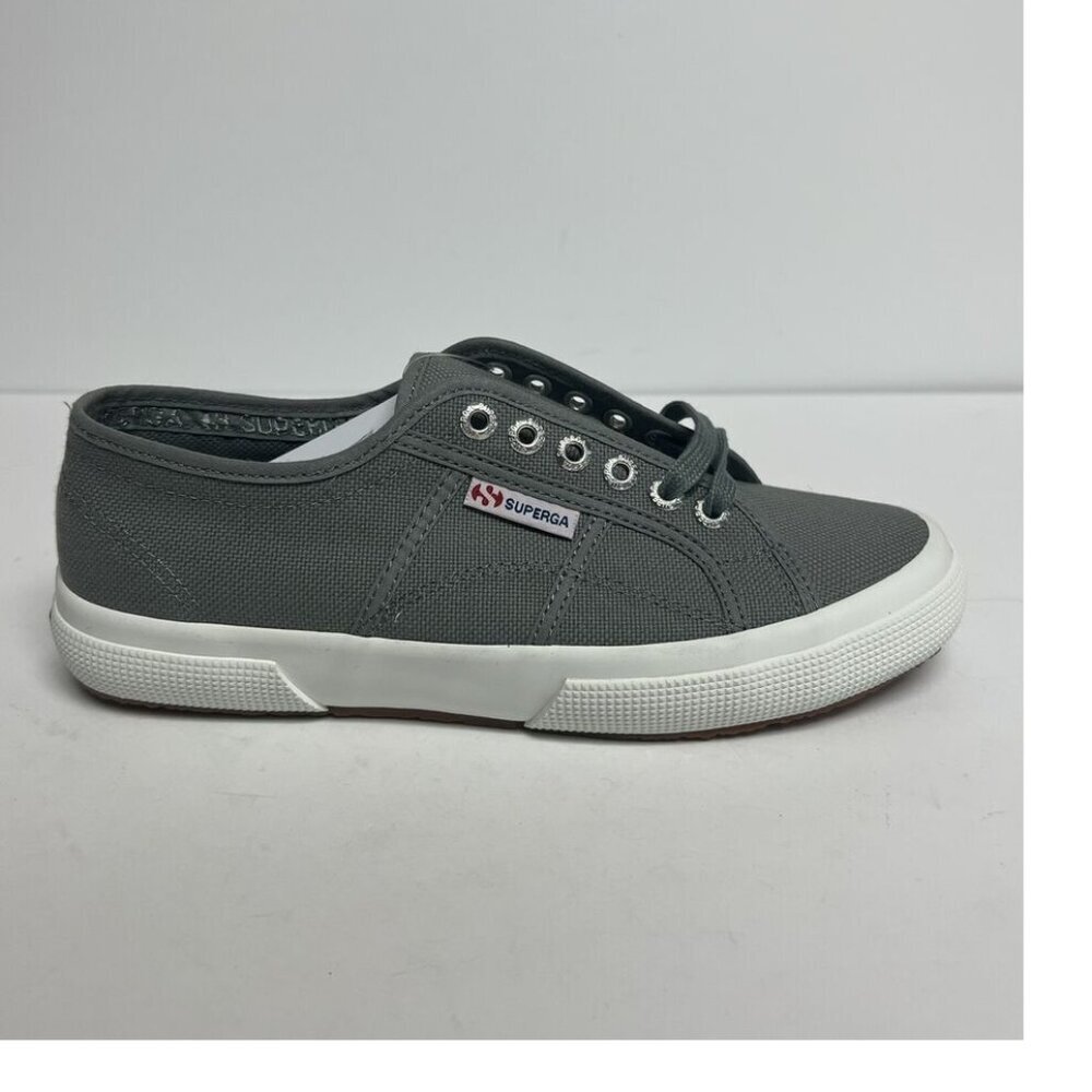 Superga Womens 2750 Cotu Classic Sneaker Grey Sage Size US8.5 M EU39.5